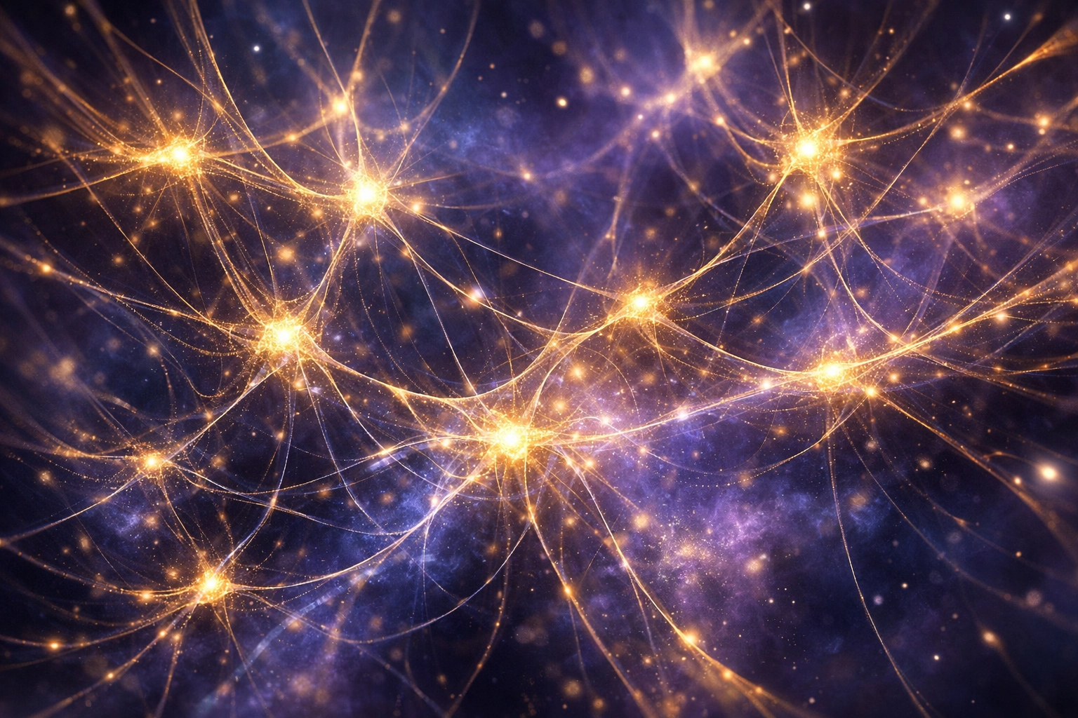 脳のネットワークを思わせる抽象画