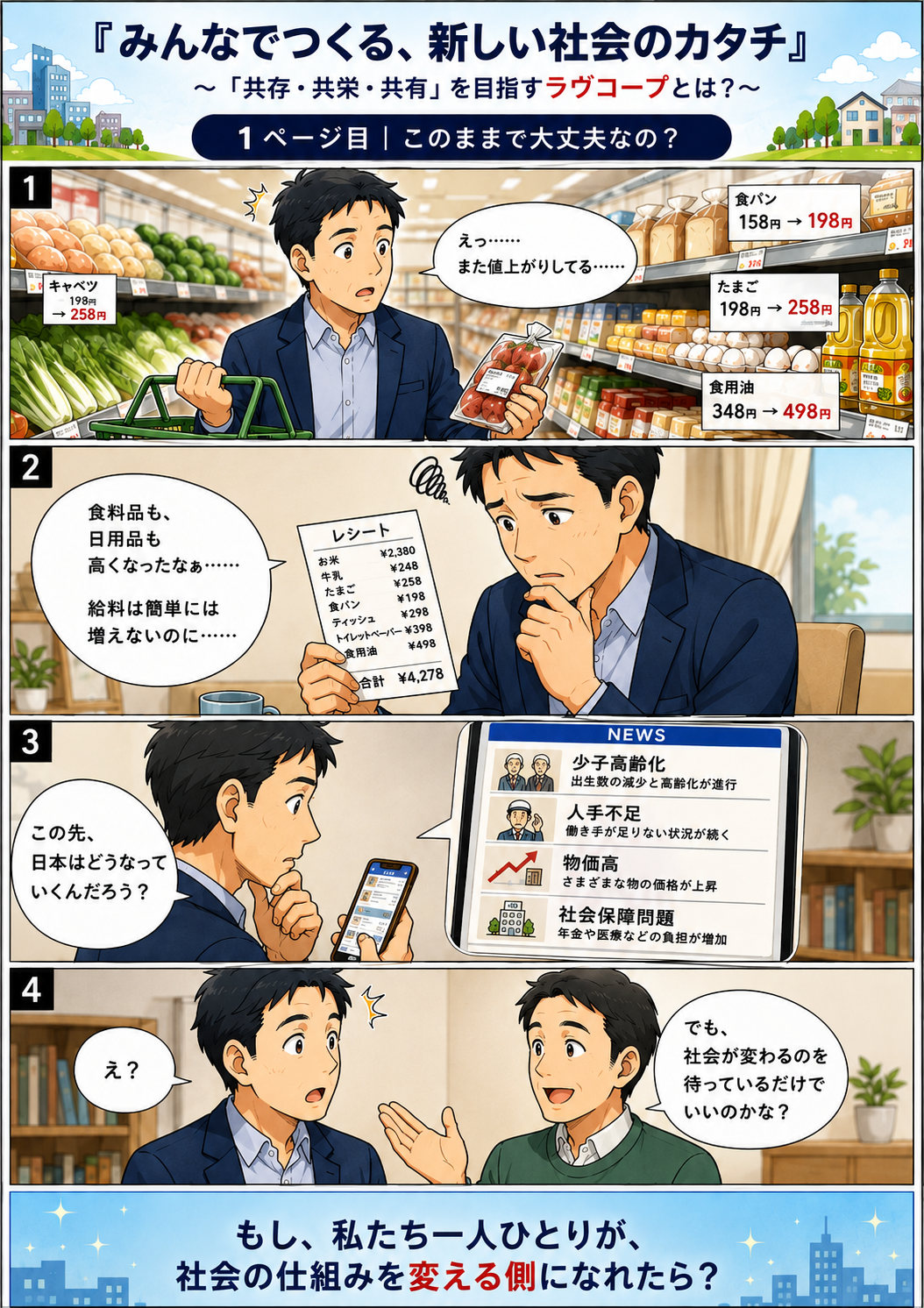 AI漫画 1ページ目